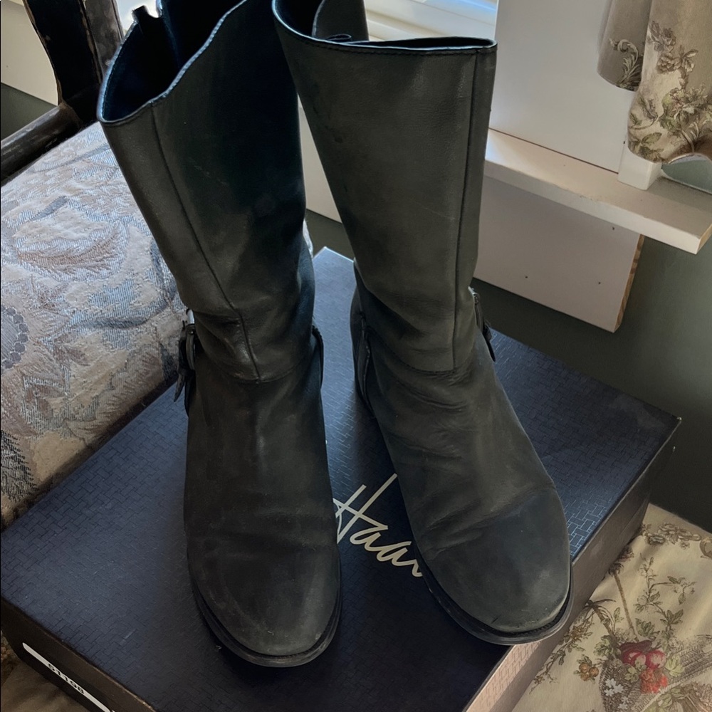 Cole Haan Women's air leora  boot black used